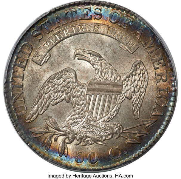1824/1 50c Overdate, O-101 MS thumbnail 7