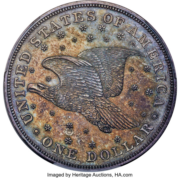 1836 $1  Gobrecht, No Stars Obverse, Original, Alignment I, Plain Edge, J-60 PR63 thumbnail 2