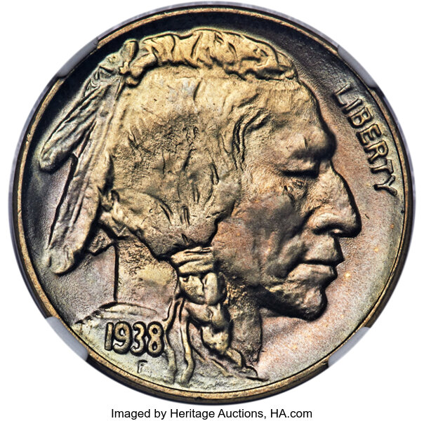 1938-D/S 5c Buffalo, OMM, FS-511 MS thumbnail 5
