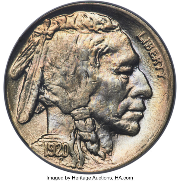 1920-S 5c 2 Feathers, FS-401 MS thumbnail 3