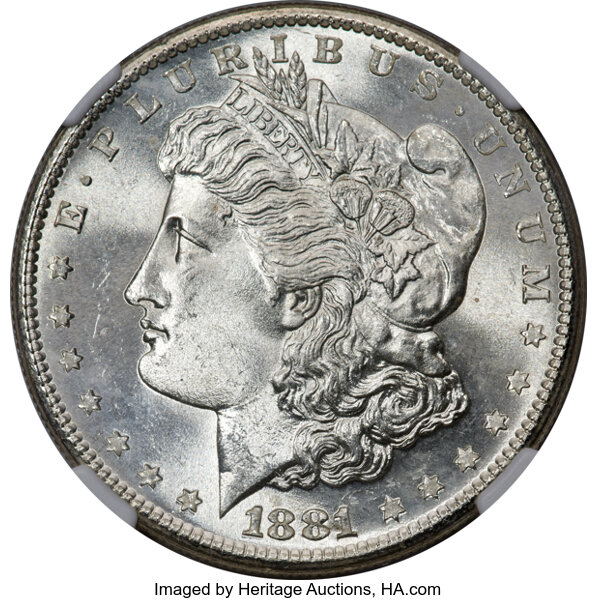 Image for 1881-S $1 MS68 CAC