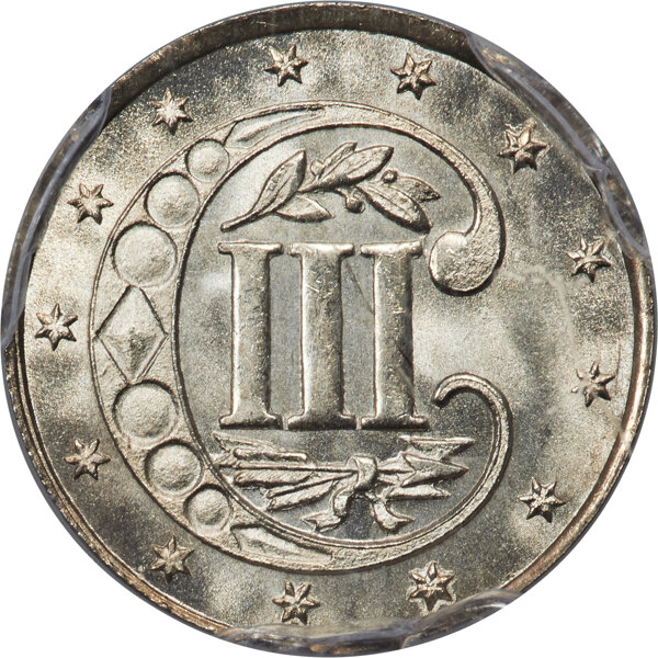 1858 3cS MS66 thumbnail 2