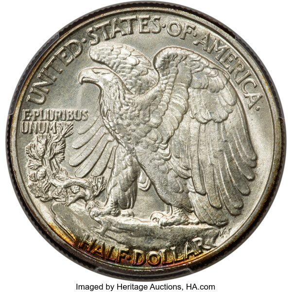 1942 50c MS68 thumbnail 2