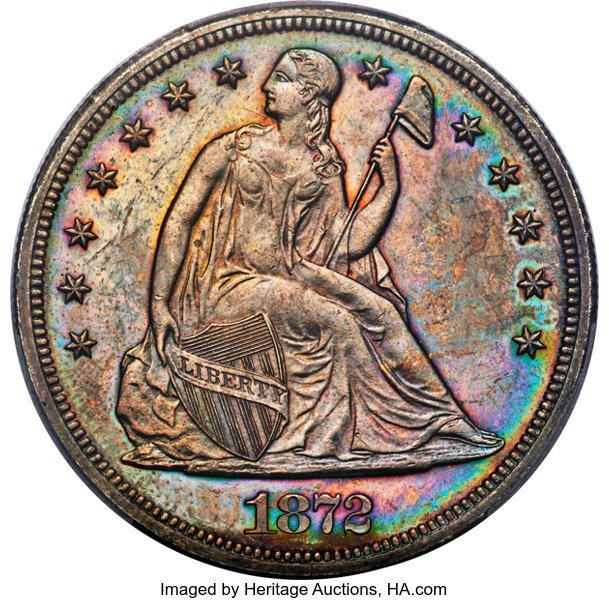 1872-S $1  MS thumbnail 3