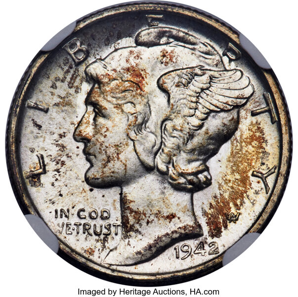 Mercury Dime Set 10c Short Set, 15 Coins MS FB thumbnail 20