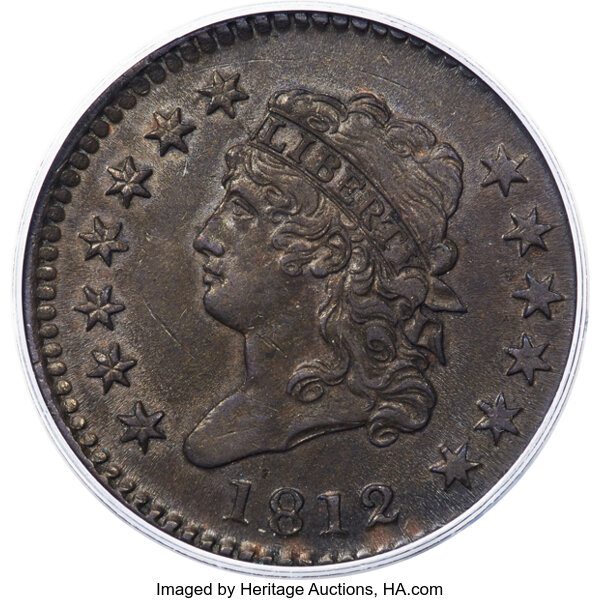 1812 1c Large Date, S-289  MS BN thumbnail 3