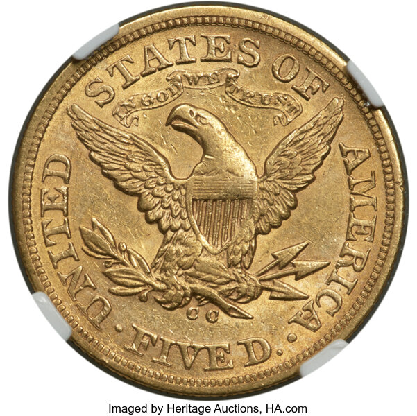 1870-CC $5  MS thumbnail 7