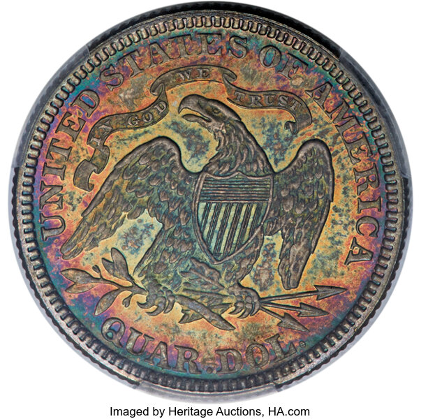 1881 25c AU58 CAC thumbnail 25