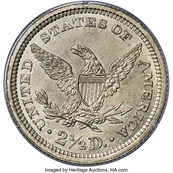 1866 P$2 1/2 Nickel, J-542 PR thumbnail 3