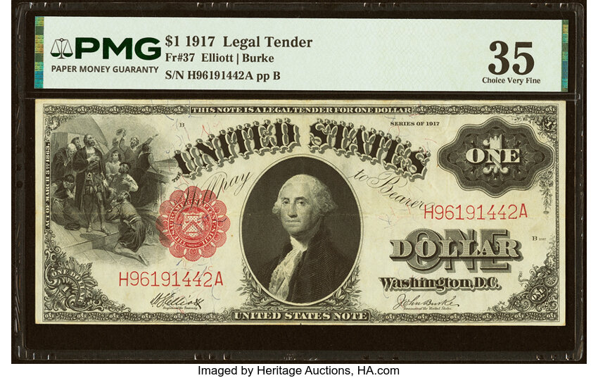 1917 $1  (Fr. 37) thumbnail 5