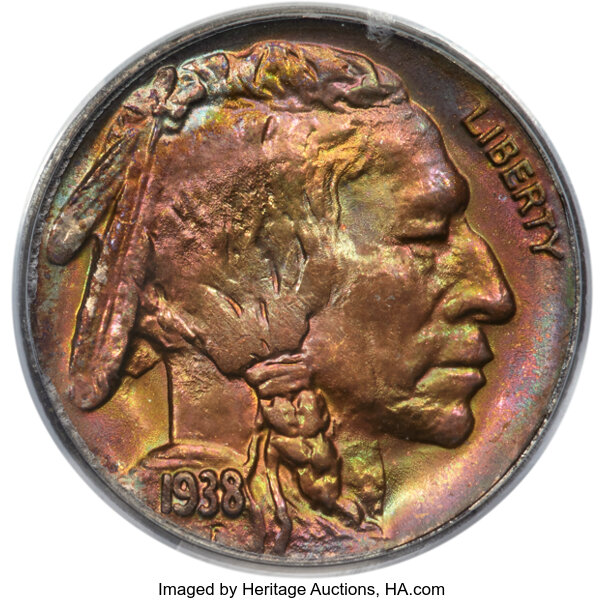 1938-D 5c Buffalo MS thumbnail 3