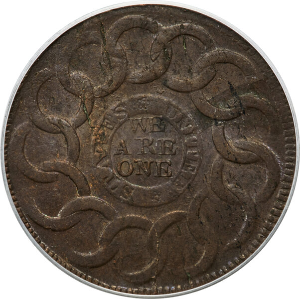 1787 Fugio 1c 4 Cinquefoils, STATES UNITED, Newman 13-X MS BN thumbnail 15