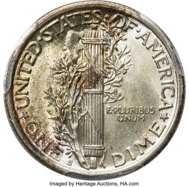 1923-S 10c MS FB MS65 FB thumbnail 4