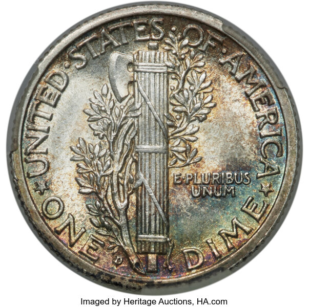 1916-D 10c MS FB MS64 FB thumbnail 2