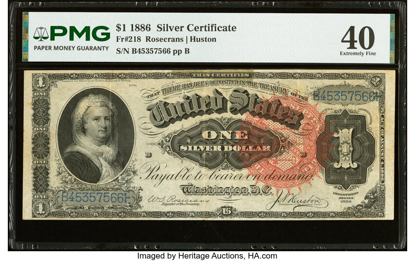 1886 $1  (Fr. 218) thumbnail 2