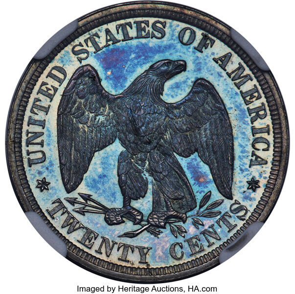 Twenty-Cent Piece 20c Seated Liberty, 1875-1878 [Type] PR66 thumbnail 2