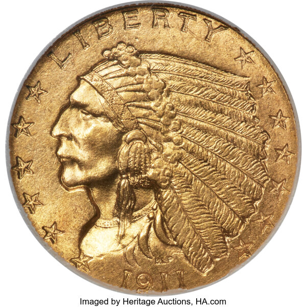 1911-D $2 1/2 Strong D MS thumbnail 5