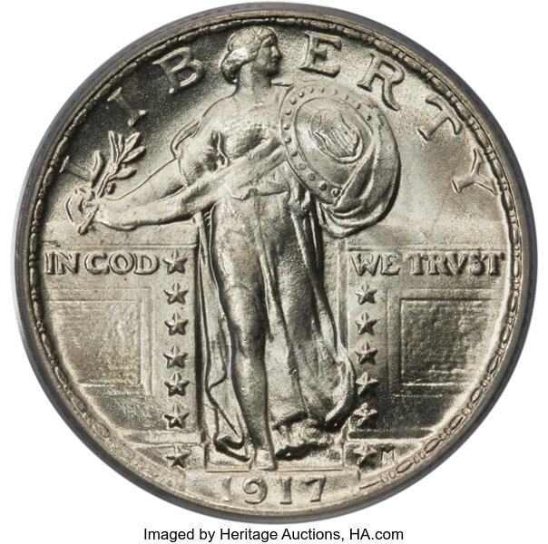1917 25c Type 2 MS FH thumbnail 6