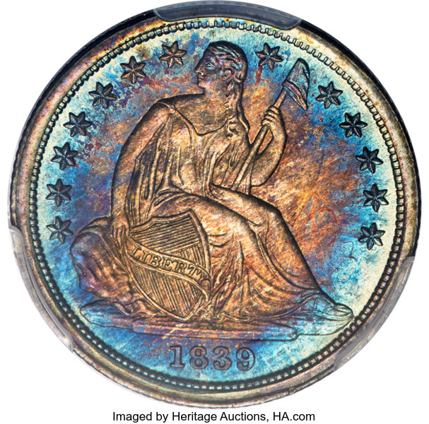 1839 10c No Drapery MS thumbnail 2
