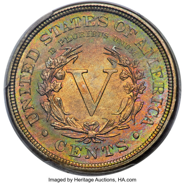 1888 5c MS66 CAC thumbnail 2