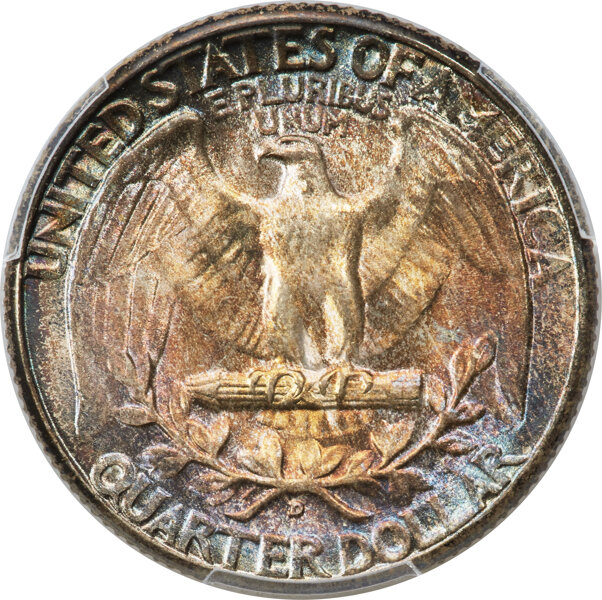 1934-D 25c Heavy Motto, Small D, FS-501 MS thumbnail 5