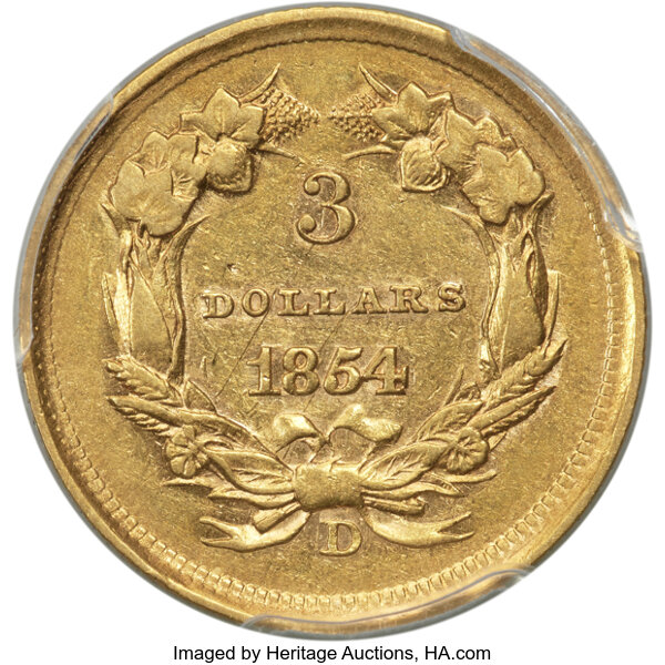 1854-D $3  MS thumbnail 13