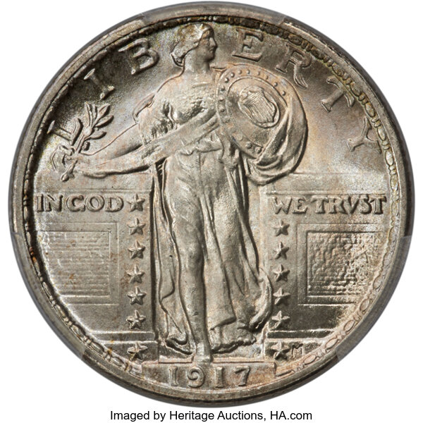 1917 25c Type 2 MS FH thumbnail 5