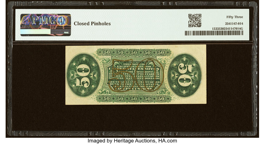  50c Head of General Spinner (Fr. 1333) thumbnail 7
