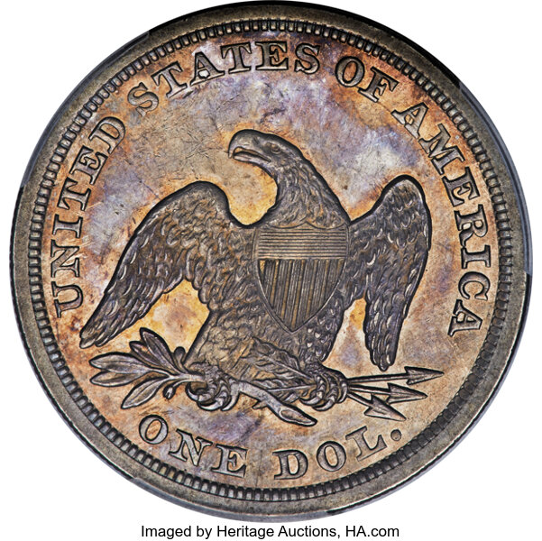 1848 $1 MS60 CAC thumbnail 14