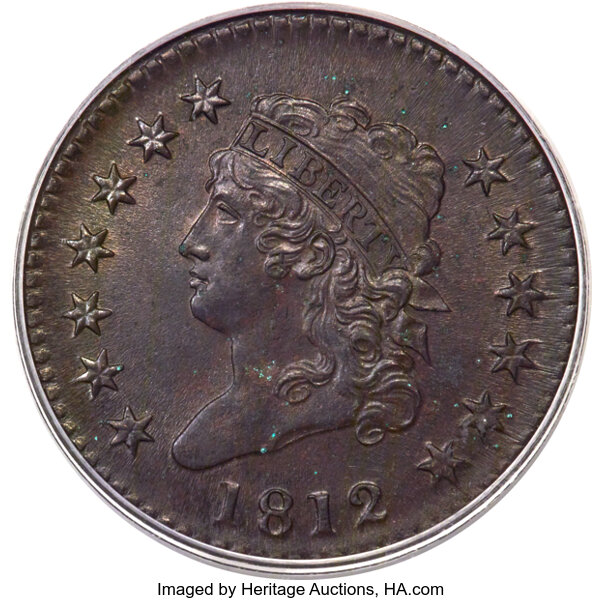 1812 1c Large Date, S-289  MS BN thumbnail 2