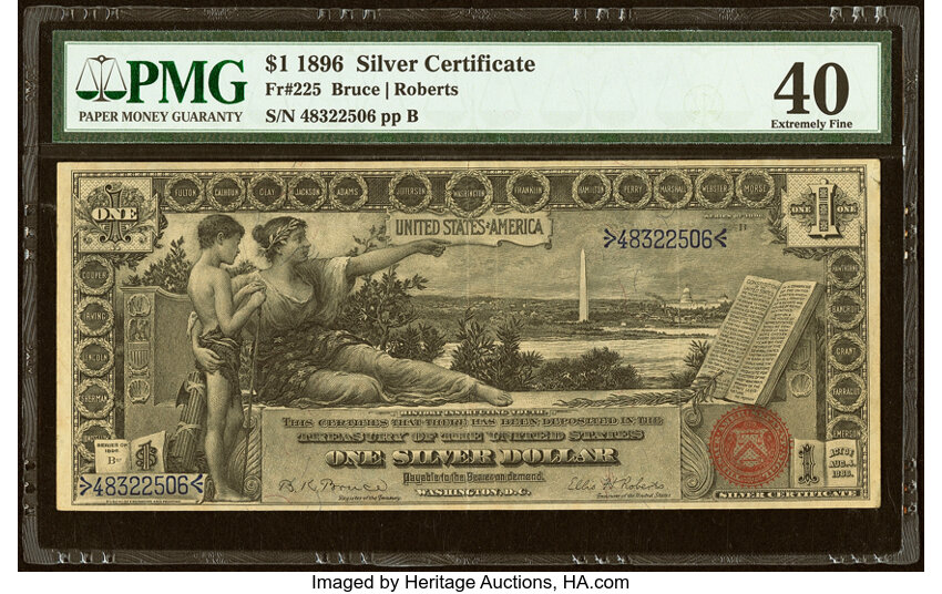 1896 $1  (Fr. 225) thumbnail 4