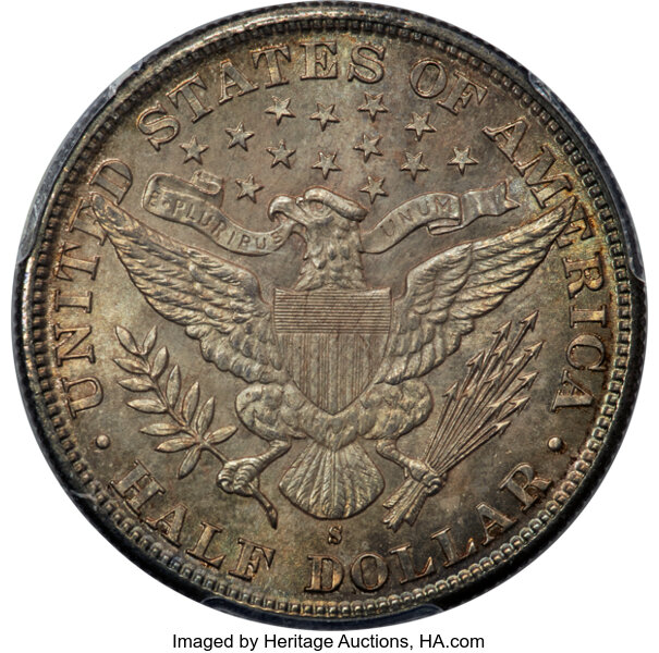 Barber Half Dollar 50c 1892-1915 [Type] MS60 thumbnail 20