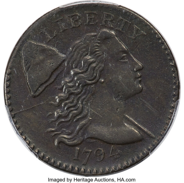 1794 1c Head of 1794, S-56  MS BN thumbnail 2
