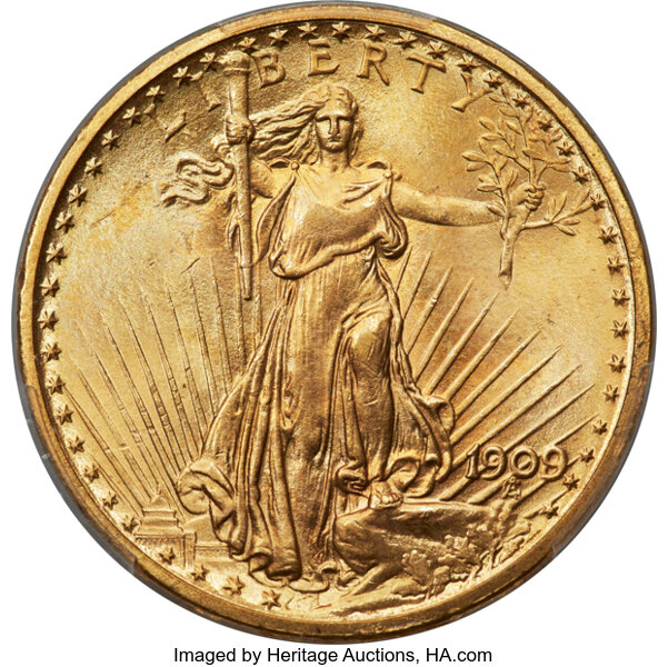 1909/8 $20  Overdate, FS-301 MS thumbnail 2