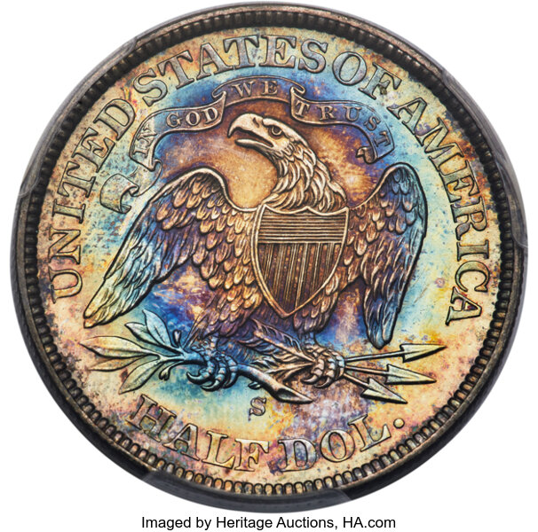 1872-S 50c MS66 CAC thumbnail 23