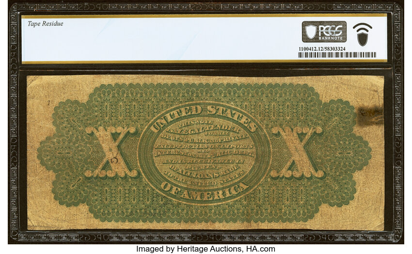 1862 $10  Seal Type 2 (Fr. 94) thumbnail 4