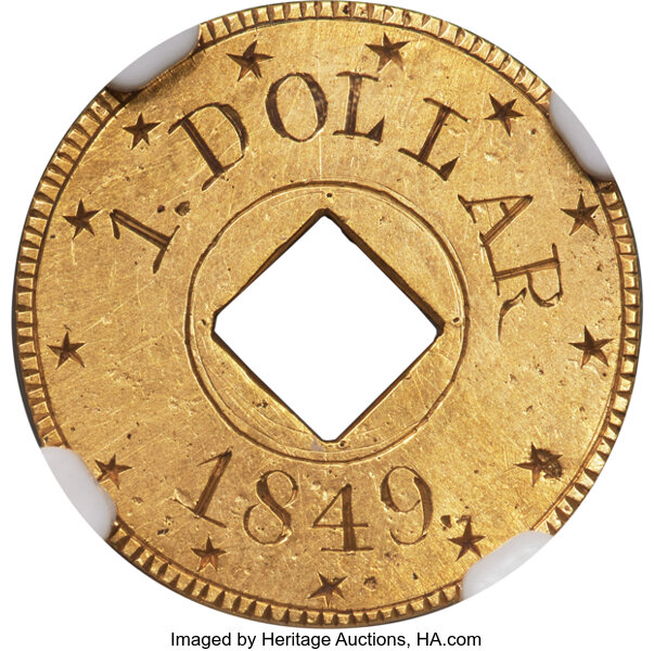 1849 PG$1 Gold, J-115 PR thumbnail 2