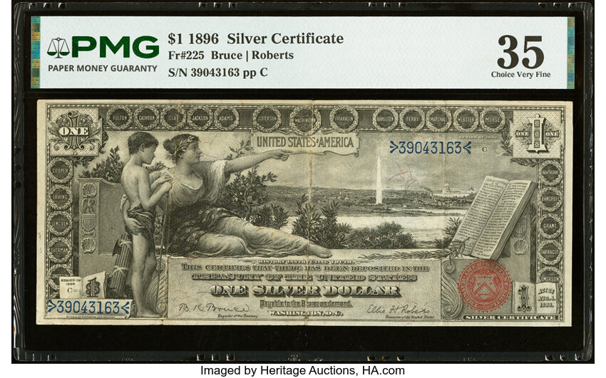 1896 $1  (Fr. 225) thumbnail 3
