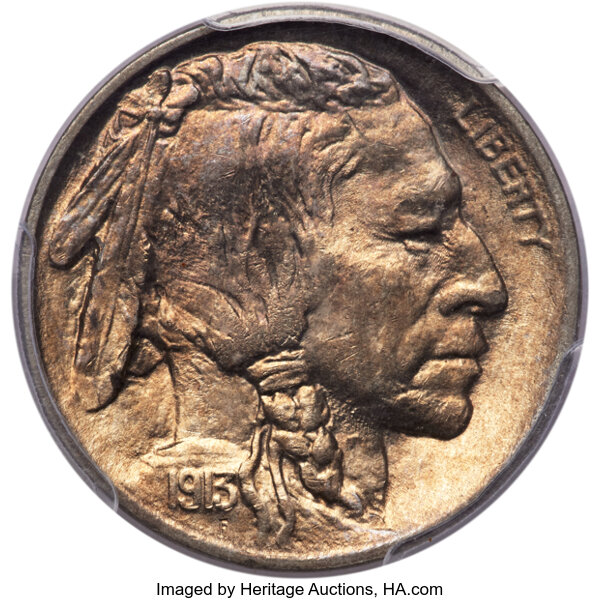 1913 5c Buffalo, Type 2 MS thumbnail 3