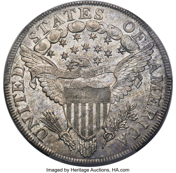 1799/8 $1  13 Stars Reverse, B-2, BB-143 MS thumbnail 6