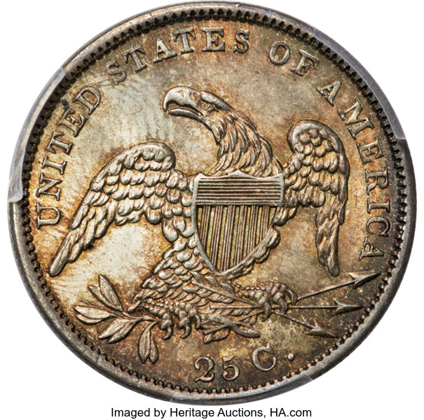 1831 25c Large Letters, RPD, B-5, FS-301 MS thumbnail 8