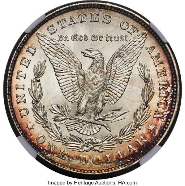 1878 8TF $1  Doubled Reverse, VAM-17 MS66 thumbnail 2