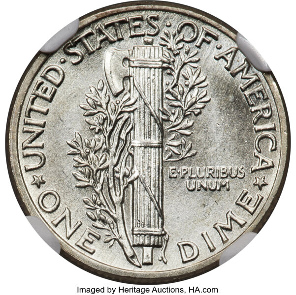 1945 10c MS FB MS66 FB thumbnail 2