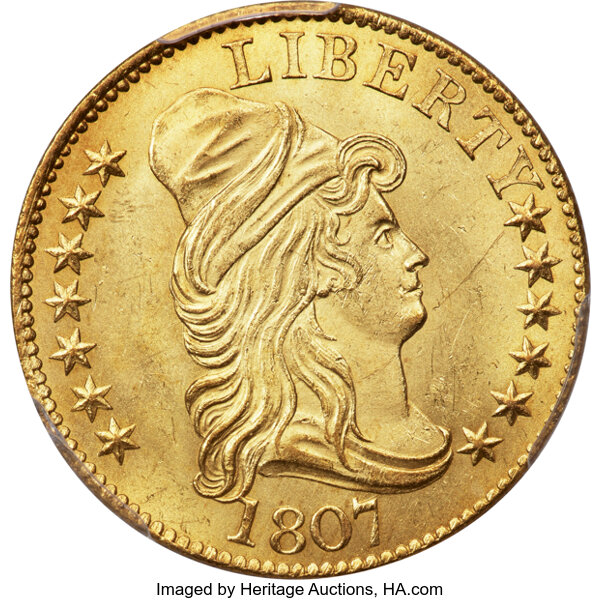 1807 $5  Draped Bust, BD-1 MS thumbnail 3