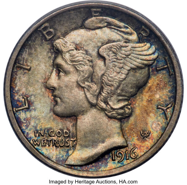 1916-D 10c MS FB thumbnail 3