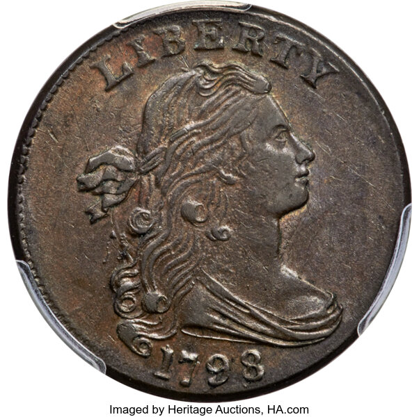 1798 1c 2nd Hair Style, S-174  MS BN thumbnail 2