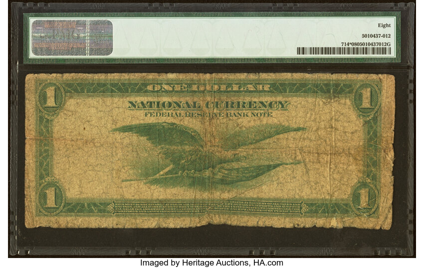 1918 $1  Philadelphia, Star Replacement (Fr. 714*) thumbnail 2