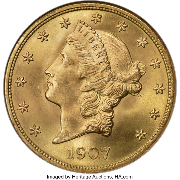1907-D $20  MS thumbnail 5