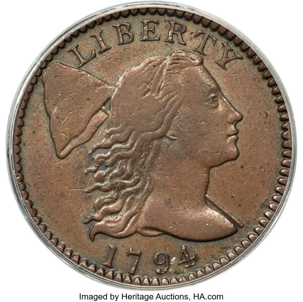 1794 1c Head of 1795, S-72  MS BN thumbnail 2