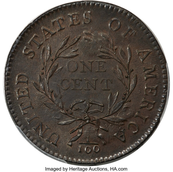 1794 1c Head of 1794, S-22  MS BN thumbnail 6